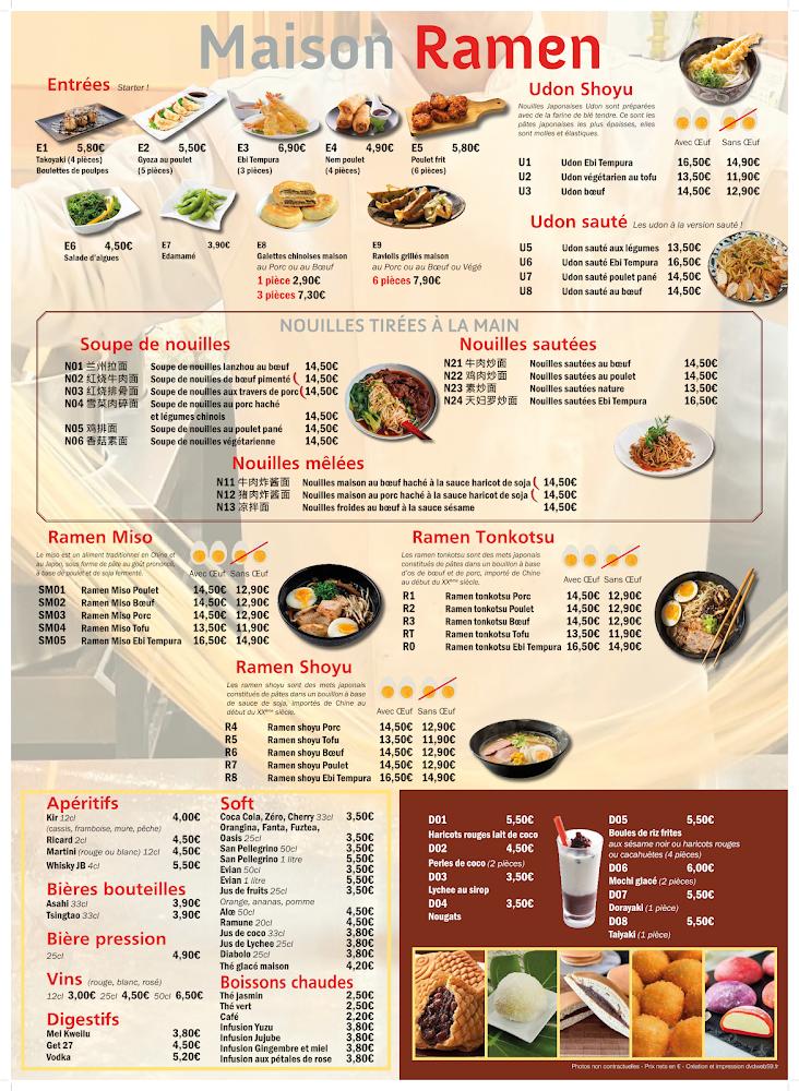 Maison ramen - Menu Image 1